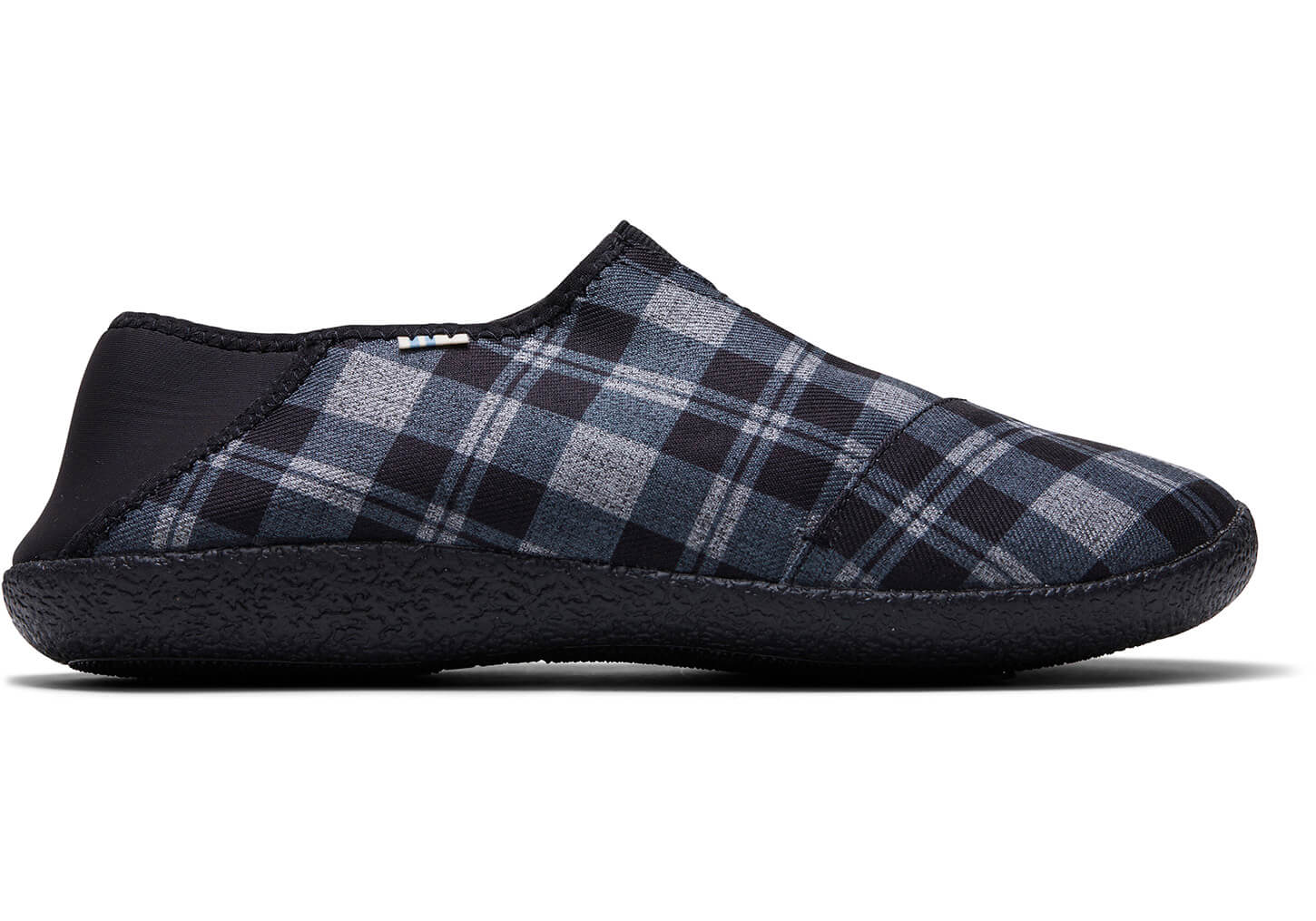 Toms Rodeo Twill Check Convertible - Mens Slippers - Black - NZ - 289453GRM